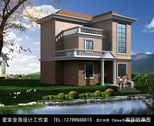 广东某别墅外观效果图-邹春雷的设计师家园-现代