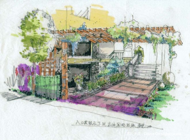 06-a-05入口手绘透视