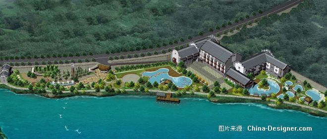 潘召南 四川美术学院 东泉旅游广场 环境鸟瞰图图片