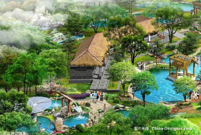 湖北嘉鱼山湖温泉度假村总体规划与一期景观规划-赤峰居士的设计师