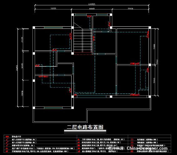 二层电路布置图