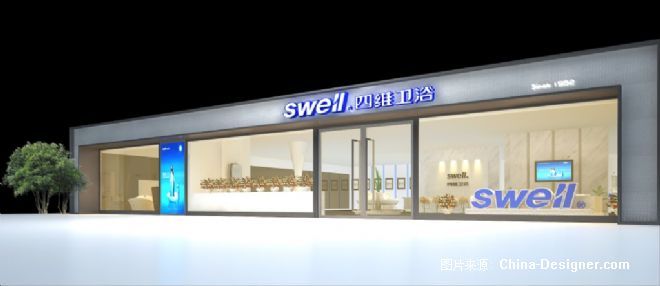 展厅门头设计效果图红酒展厅门头效果图图片12