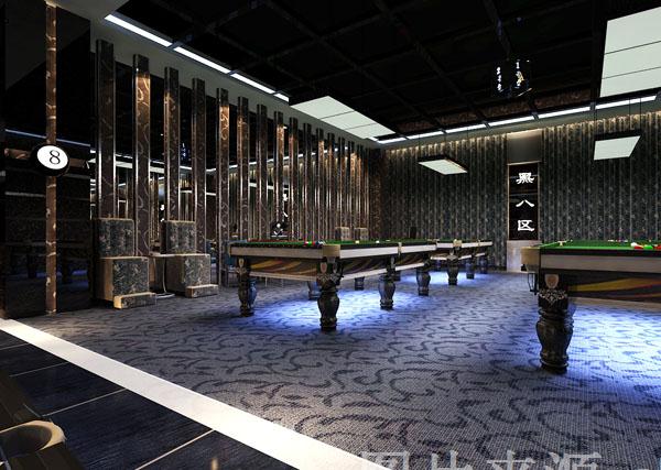 台球厅装修案例-河南永尚装饰工程有限公司的设计师家园-娱乐会所