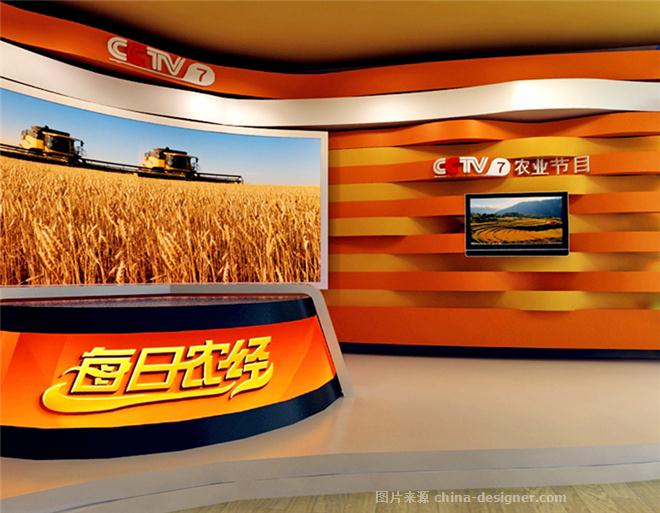 cctv7每日农经演播室设计-刘皓的设计师家园-演播室