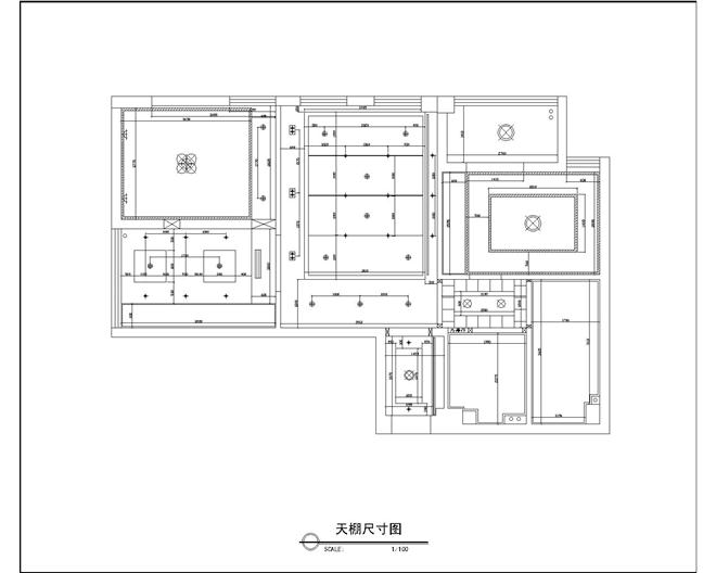 天棚定位图