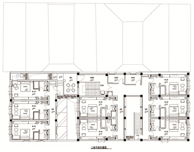 花迹酒店二层平面图