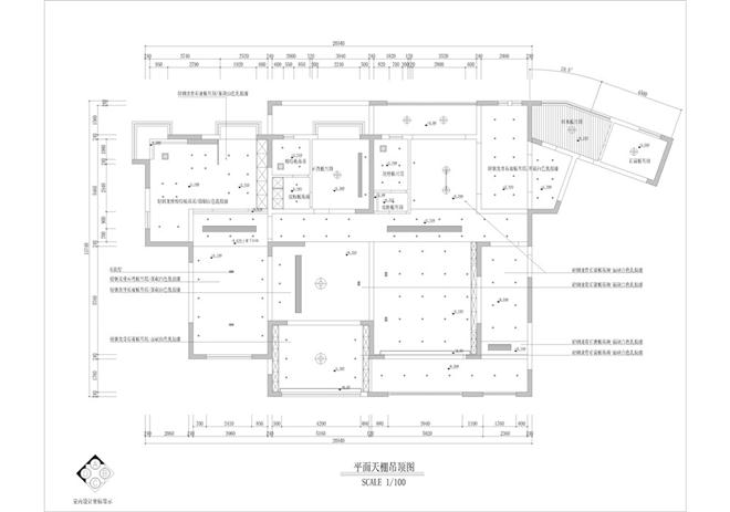 绿地翠谷-天棚吊顶图