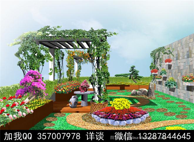 花园洋房,叠拼,独栋,联排,田园,庭院效果图 景观设计 屋顶花园
