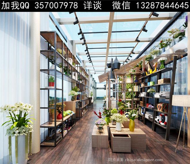 花店设计案例效果图-室内设计师93的设计师家园-数码电器店,古玩店