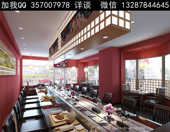 20平寿司店装修效果图,寿司店门头装修效果图 寿司店设计案例效果图-室内设计师93的设计师家园-烧烤店,火锅店,快餐