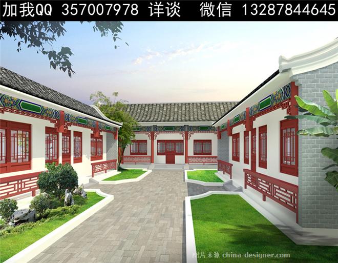 平房,酒店式公寓,现代简约, 四合院 中式仿古建筑 古建筑 二进