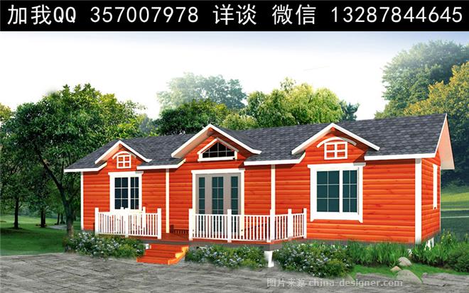 木屋 木结构别墅设计案例效果图-室内设计师93的设计师家园-独栋,联排