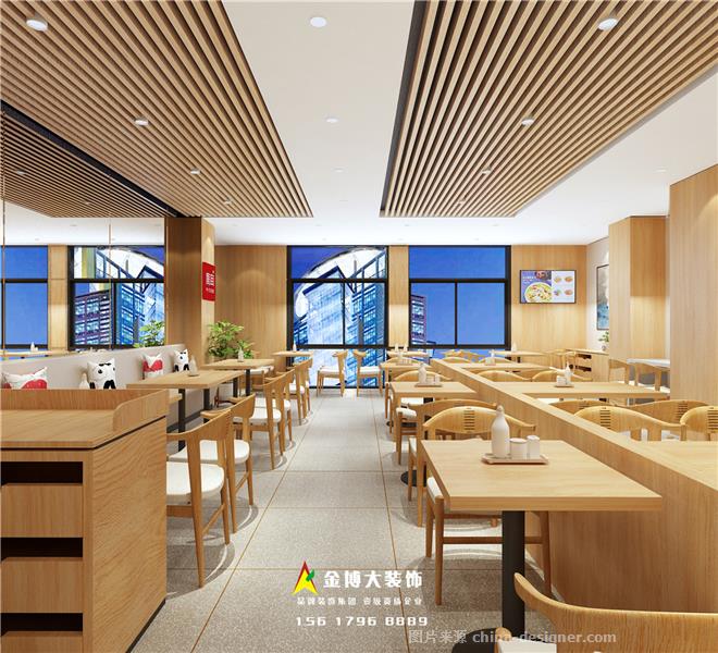 郑州焦耳连锁快餐店装修设计公司-河南金博大装饰设计工程有限公司的