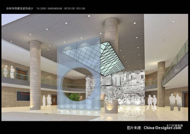 主门厅透视图-潘连锋的设计师家园-展厅