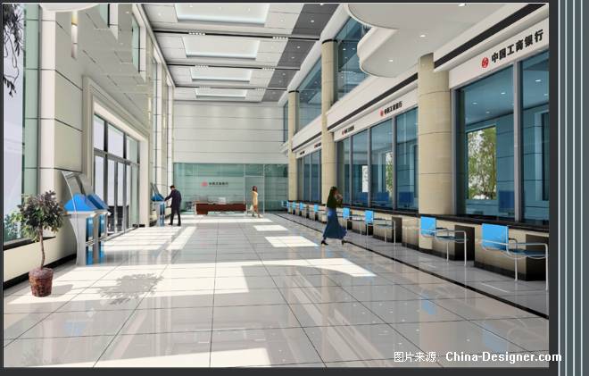 中国工商银行伊春市分行大厅1-刘兴权的设计师家园-中国工商银行