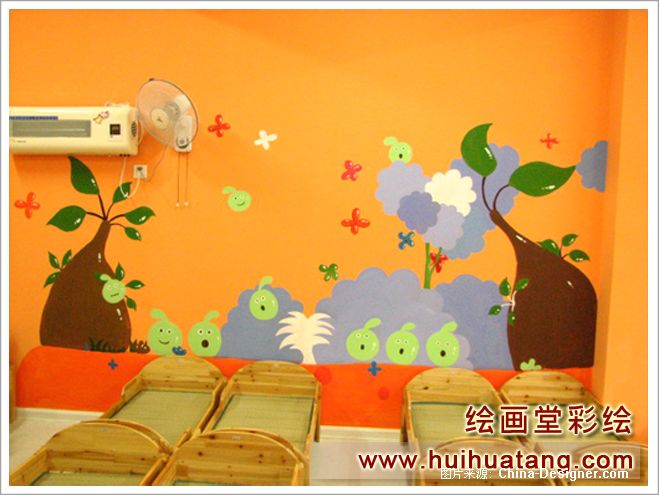 幼儿园-苏州绘画堂彩绘工作室的设计师家园-手绘墙画,学校幼儿园壁画