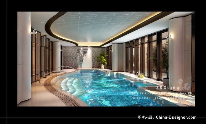 《永康别墅游泳池》-设计师:徐强.设计师家园-徐强的