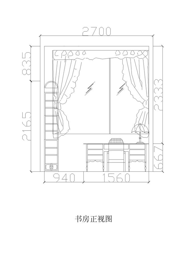 书房立面图-余赫泳的设计师家园-180544,54,744图片